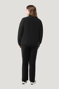 Women's Scrub Jacket Black - Vaayu Scrubs 