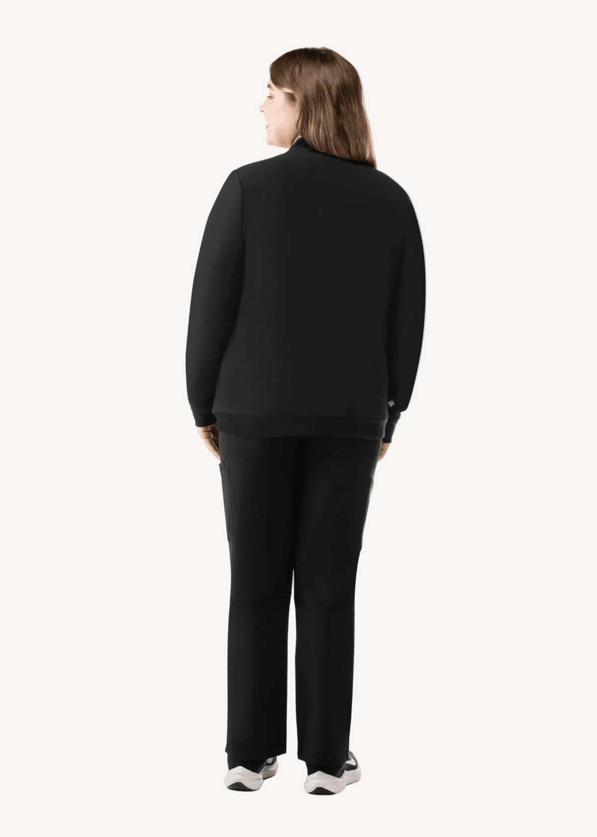 Women's Scrub Jacket Black - Vaayu Scrubs 