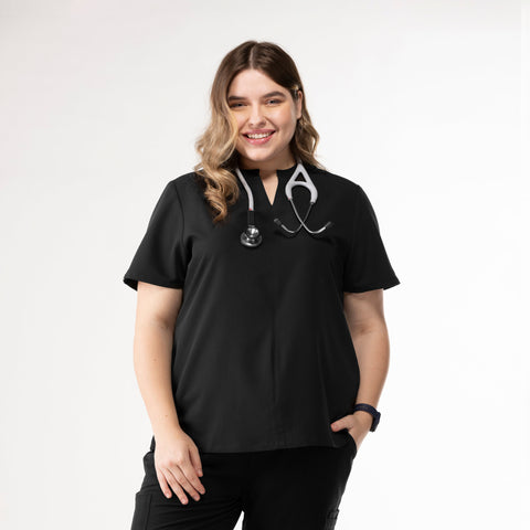 Halo Two Pocket Top Black