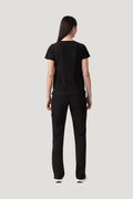 Prana Three Pocket Top Black - Vaayu Scrubs 