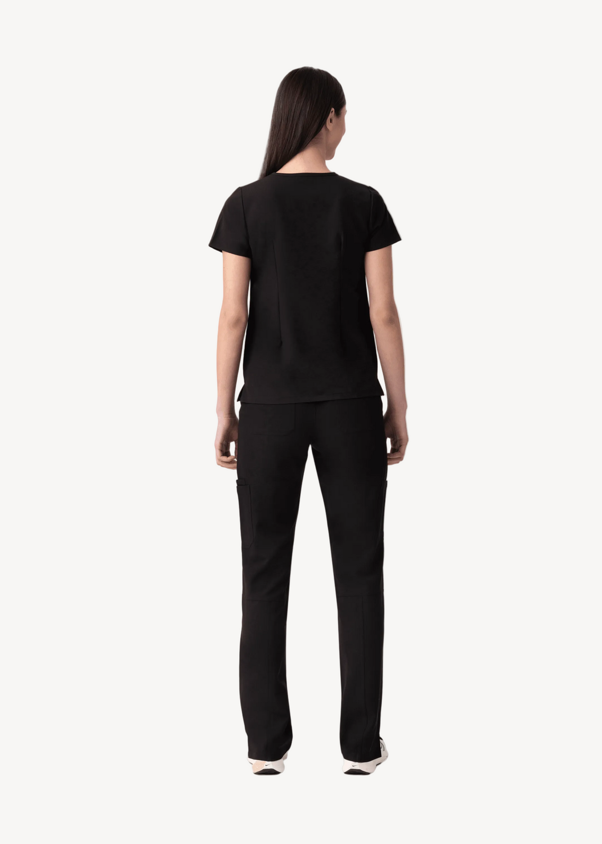 Prana Three Pocket Top Black - Vaayu Scrubs 