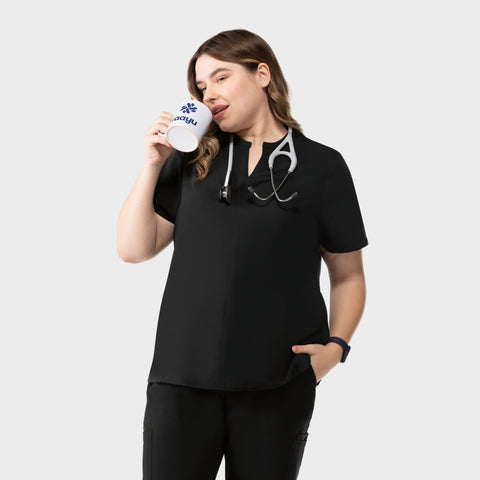 Halo Two Pocket Top Black