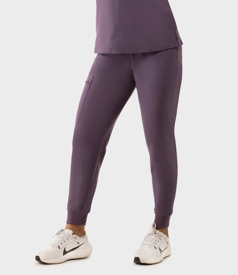 High Waist Joggers Dewberry