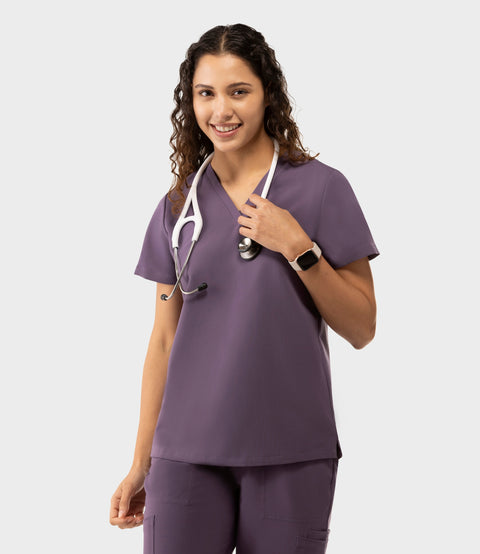 Aura One Pocket Top Dewberry