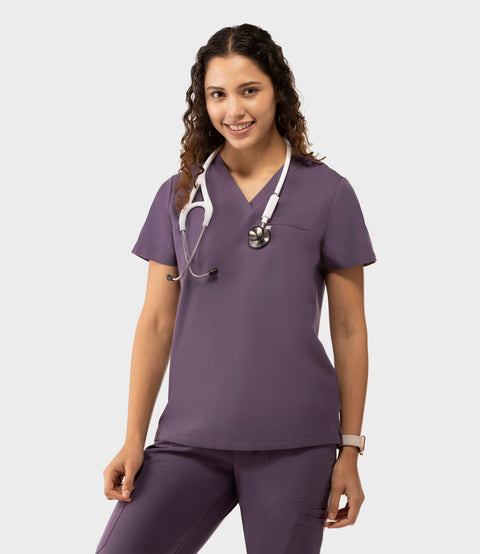 Aura One Pocket Top Dewberry