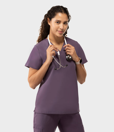 Aura One Pocket Top Dewberry