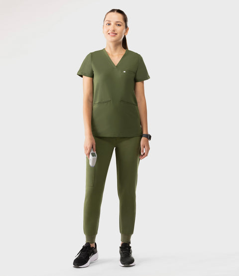Prana Three Pocket Top Olive