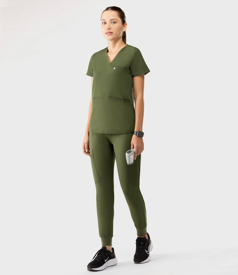 Prana Three Pocket Top Olive