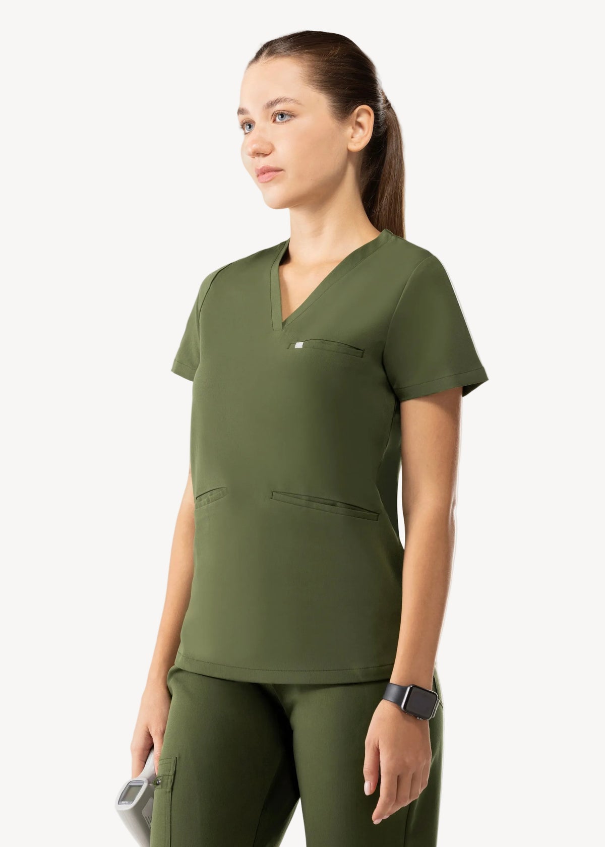 Prana Three Pocket Top Olive