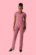 Aura One Pocket Top Mauve - Vaayu Scrubs 