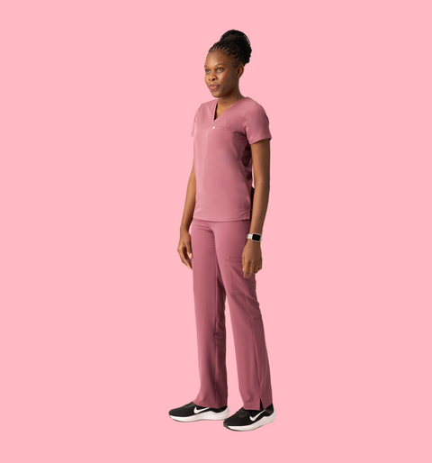Aura One Pocket Top Mauve