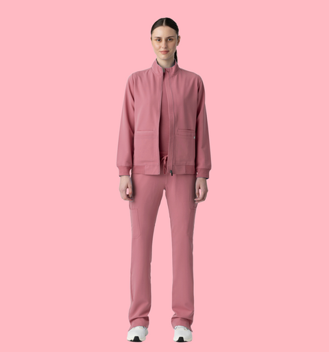Women's Scrub Jacket Mauve