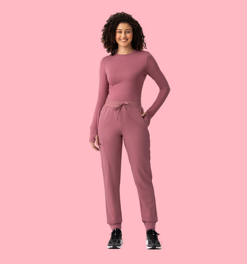 Women's High Waist Joggers Mauve