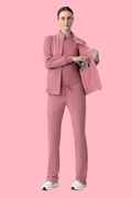 Women's Scrub Jacket Mauve - Vaayu Scrubs 