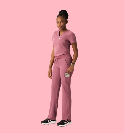 Aura One Pocket Top Mauve