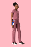 Aura One Pocket Top Mauve - Vaayu Scrubs 