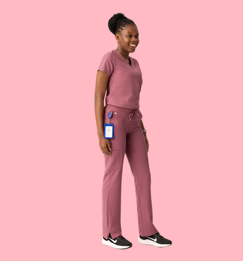 Aura One Pocket Top Mauve