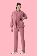Women's Scrub Jacket Mauve - Vaayu Scrubs 