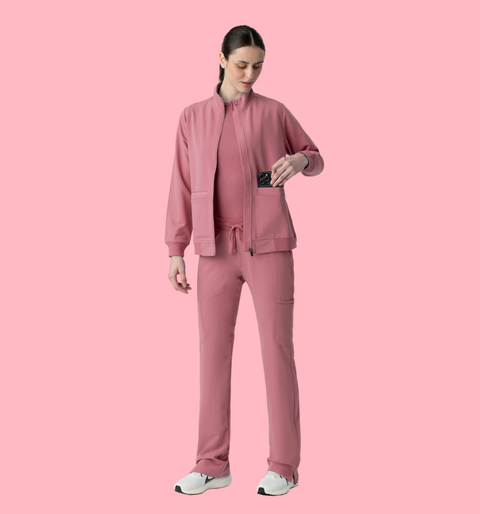 Women's Scrub Jacket Mauve