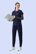 Aura One Pocket Top Navy - Vaayu Scrubs 