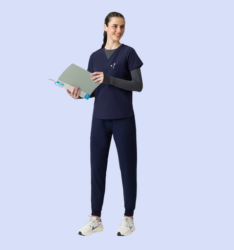 Aura One Pocket Top Navy