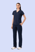 Aura One Pocket Top Navy - Vaayu Scrubs 