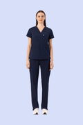 Prana Three Pocket Top Navy - Vaayu Scrubs 