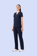 Prana Three Pocket Top Navy - Vaayu Scrubs 