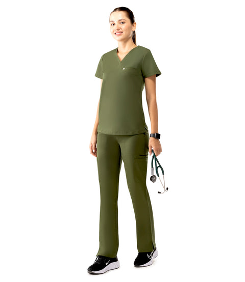Aura One Pocket Top Olive