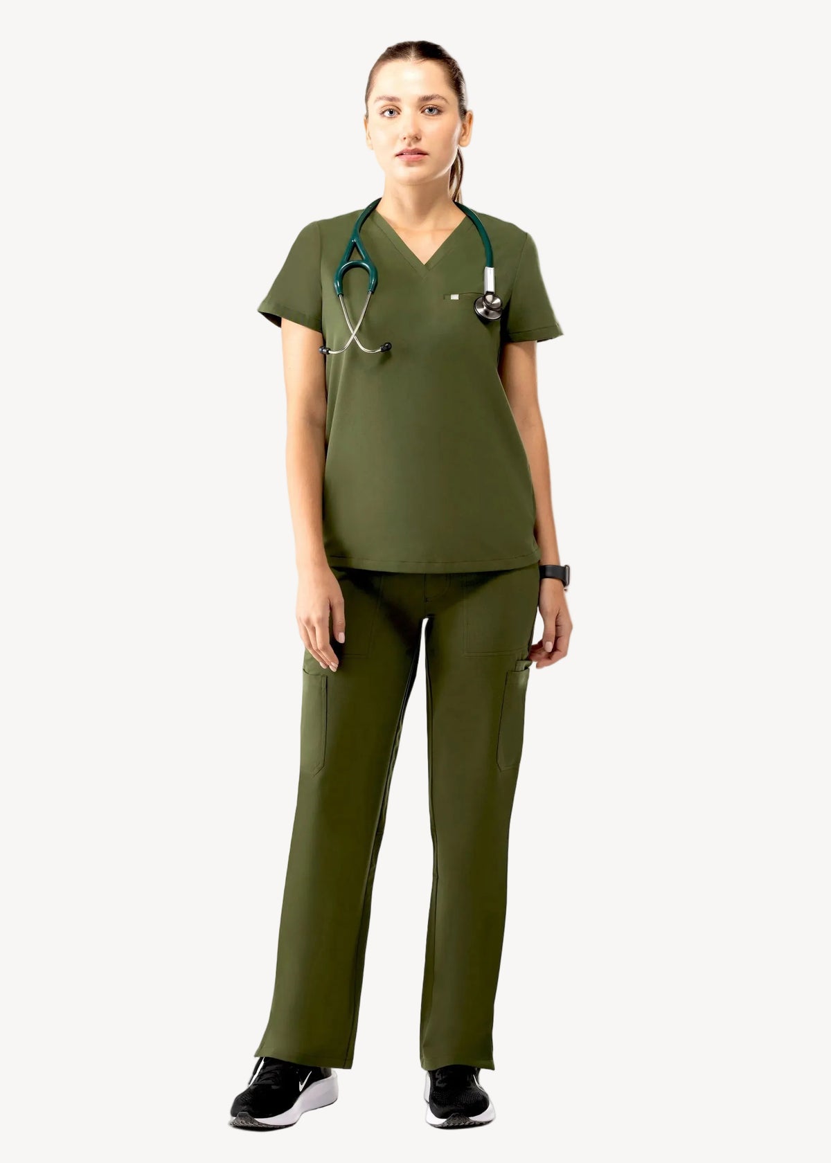 Aura One Pocket Top Olive