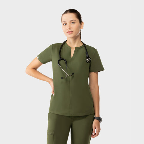 Halo Two Pocket Top Olive