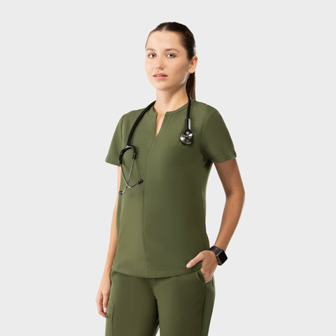 Halo Two Pocket Top Olive