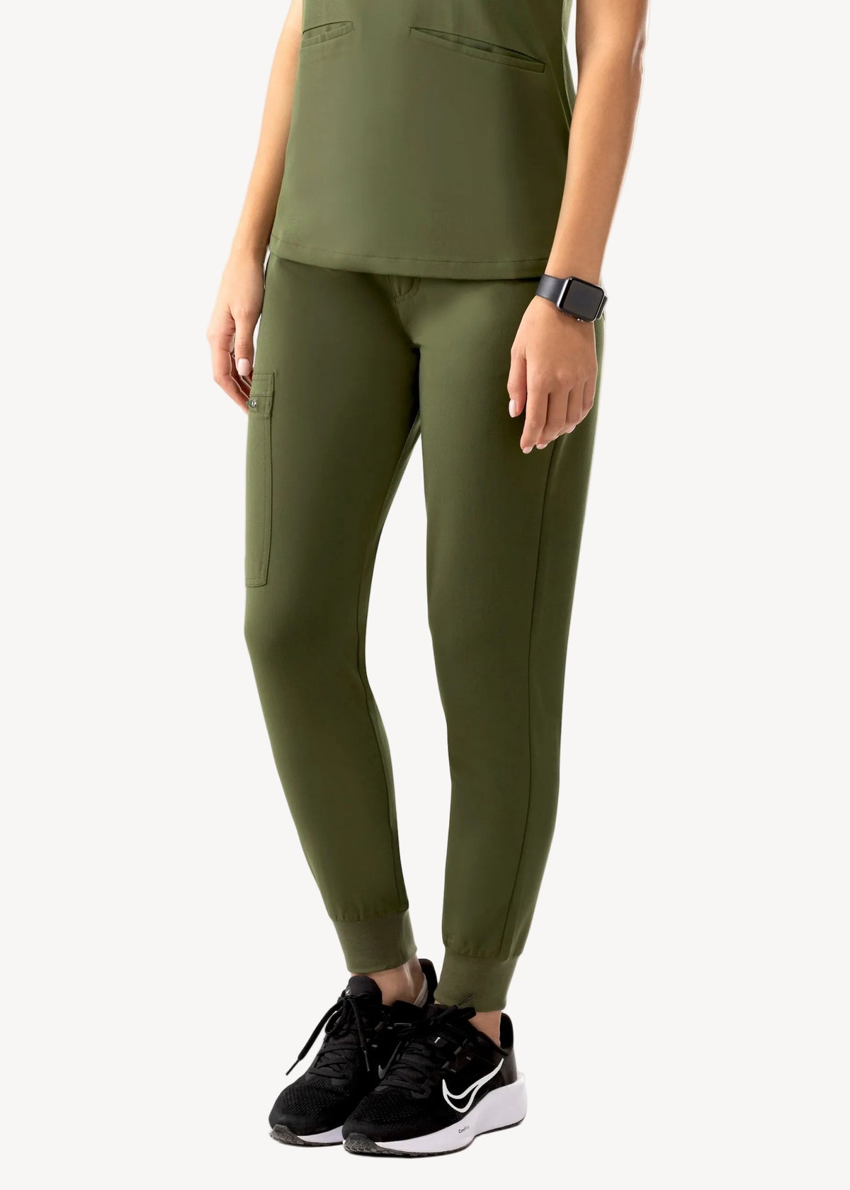 High Waist Joggers Olive
