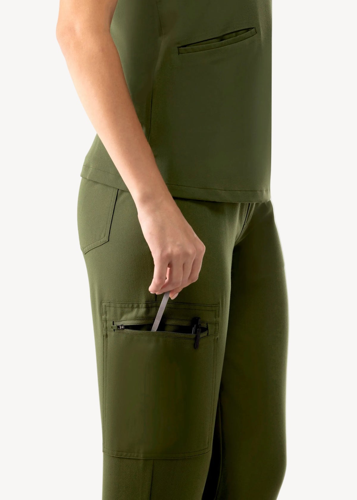 High Waist Joggers Olive