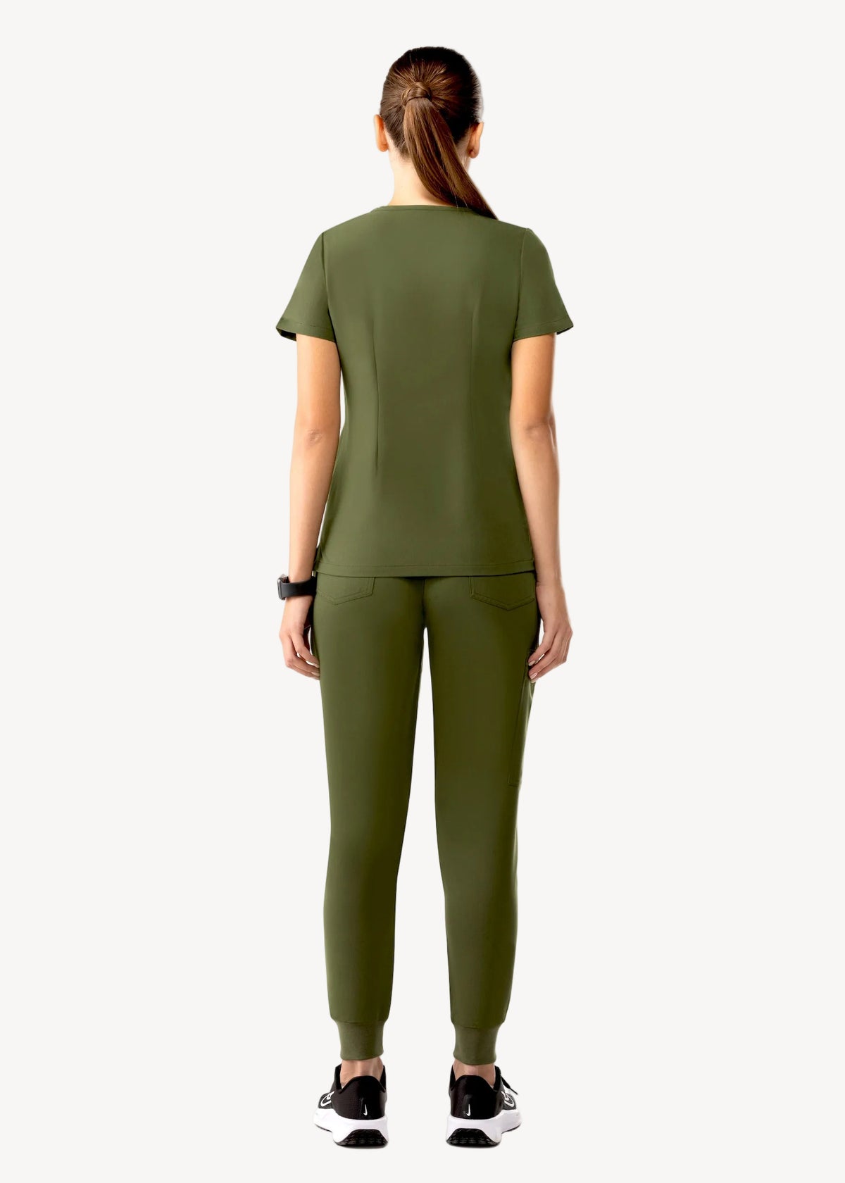 High Waist Joggers Olive