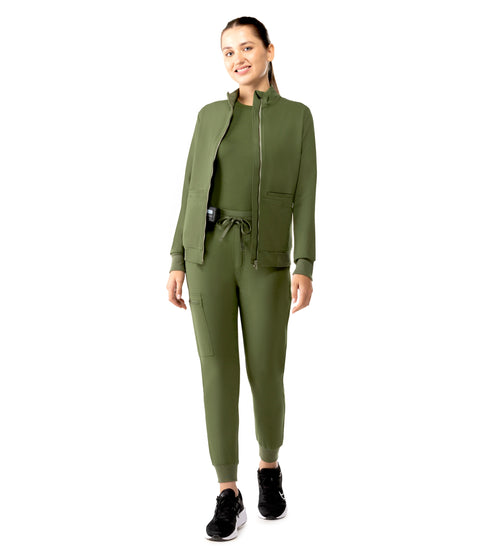 Women's Scrub Jacket Olive
