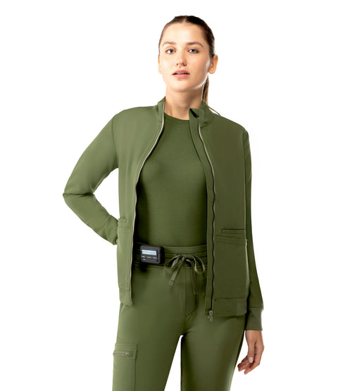 Women's Scrub Jacket Olive