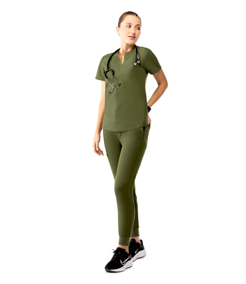 Halo Two Pocket Slim Top Olive