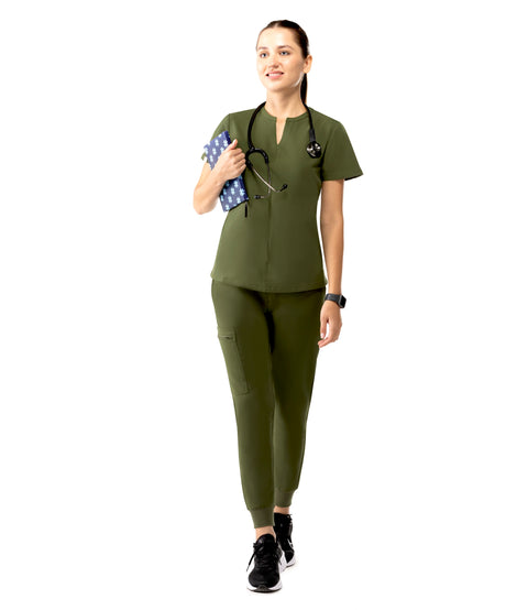 Halo Two Pocket Slim Top Olive