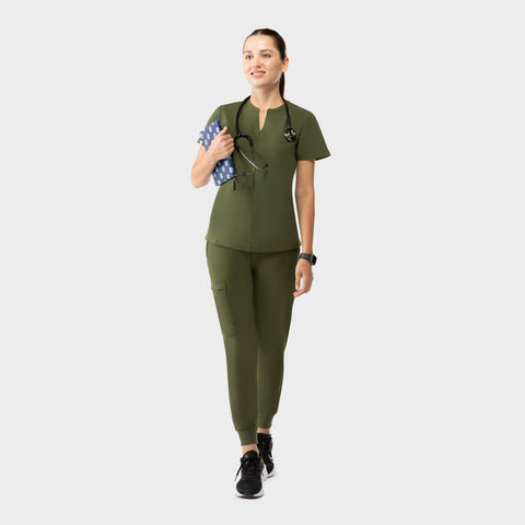 Halo Two Pocket Top Olive