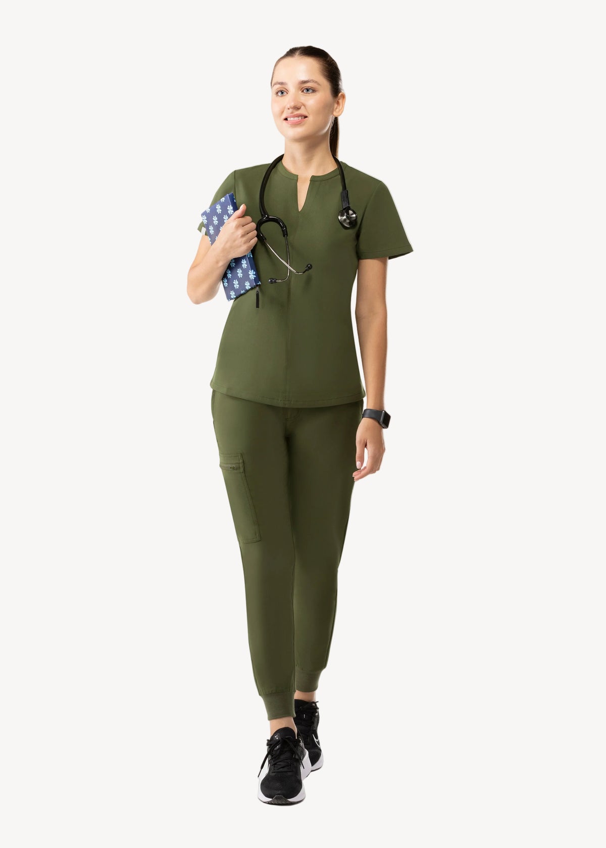 Halo Two Pocket Top Olive