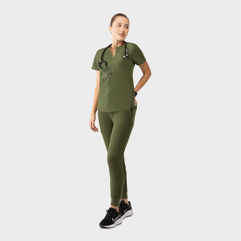 Halo Two Pocket Top Olive