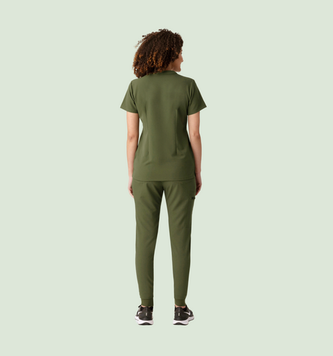 Halo Two Pocket Slim Top Olive
