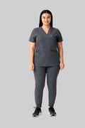 Prana Three Pocket Top Pewter - Vaayu Scrubs 