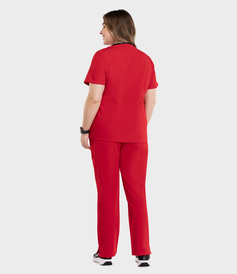 Women's Cargo Pants Red