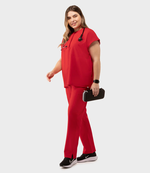 Women's Cargo Pants Red