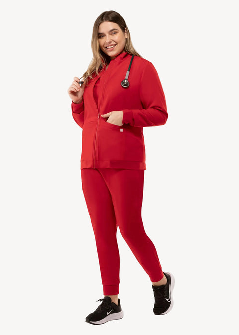 Scrub Jacket Red