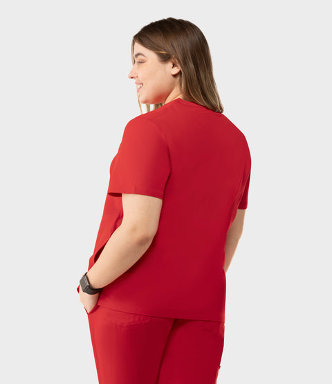 Halo Two Pocket Slim Top Red