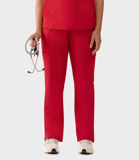 Women's Cargo Pants Red