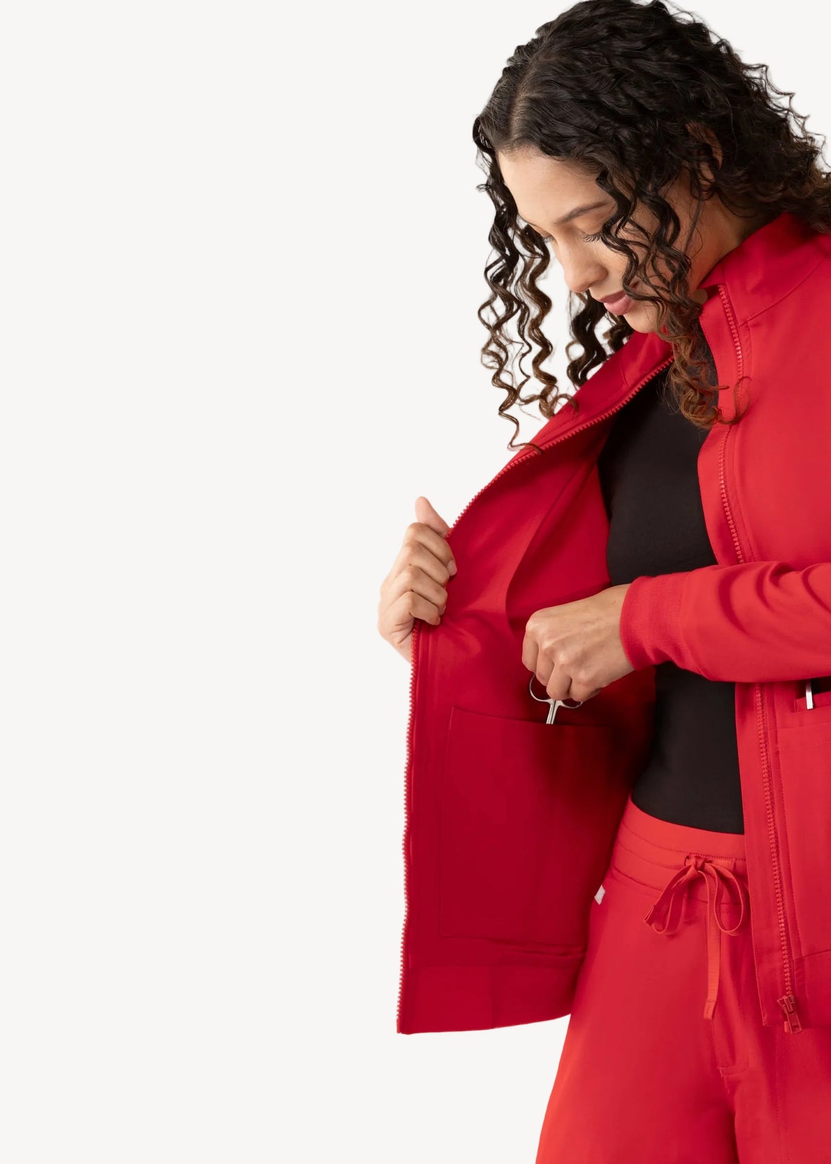Scrub Jacket Red